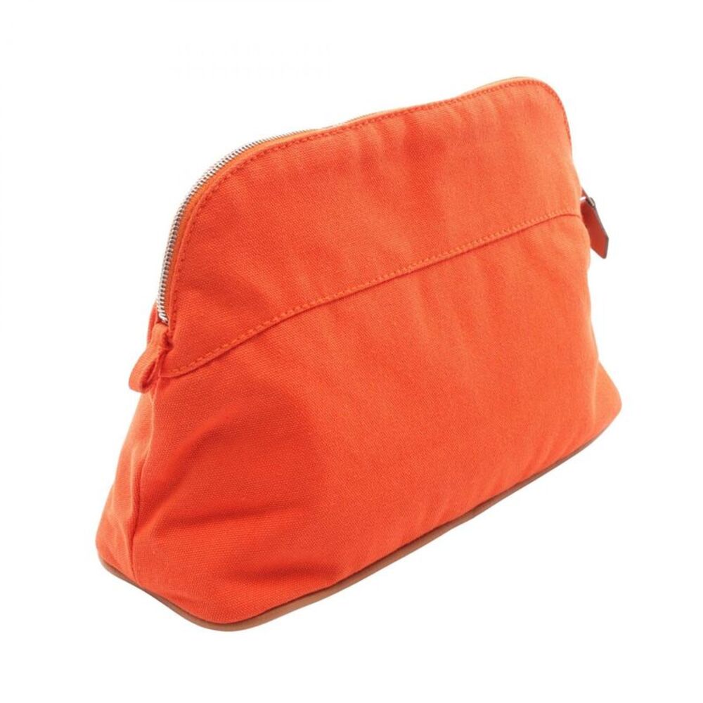 Hermes Canvas Leather Bolide Pouch MM - Picture 5 of 5
